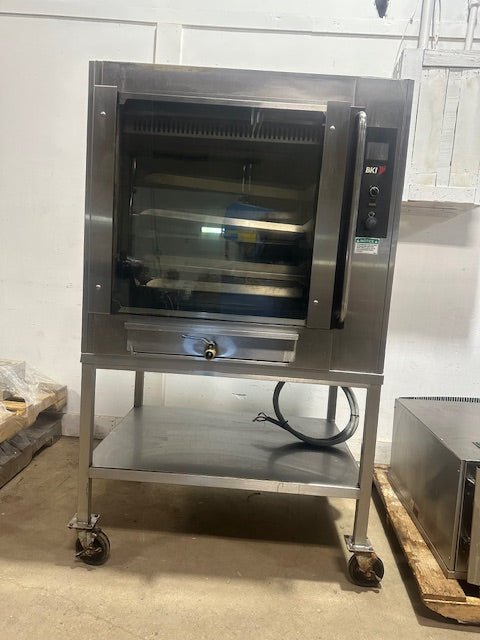 BKI VGG8 STAND ROTISSERIE OVEN WITH VGH8 208 - 240v 1ph VENTLESS EXHAUST SYSTEM - Second Life - Equipment - collection_name