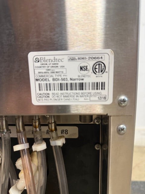 BlendTec BDI - 503 Narrow COMMERCIAL DISPENSETEC BLENDER NEW 90 OZ Wildside Jar - Second Life - Equipment - collection_name
