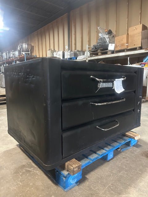 "BLODGETT 981" H.D COMMERCIAL NATURAL GAS DOUBLE DECK PIZZA OVEN,50000 BTU - Second Life - Equipment - collection_name