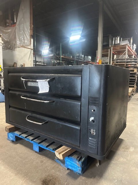 "BLODGETT 981" H.D COMMERCIAL NATURAL GAS DOUBLE DECK PIZZA OVEN,50000 BTU - Second Life - Equipment - collection_name