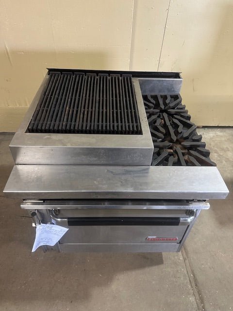 BLODGETT NATURAL GAS 2 BURNER RANGE WITH 21 INCH GRIDDLE AND OVEN - Bargains R Ours - #collection_name#