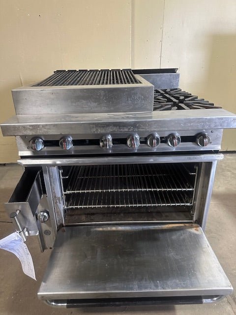 BLODGETT NATURAL GAS 2 BURNER RANGE WITH 21 INCH GRIDDLE AND OVEN - Bargains R Ours - #collection_name#