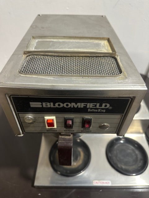 BLOOMFIELD KOFFEE KING MODEL 8571 3 TIERD WARMER WITH BREWER W/ 2 CARAFES - Second Life - Equipment - collection_name