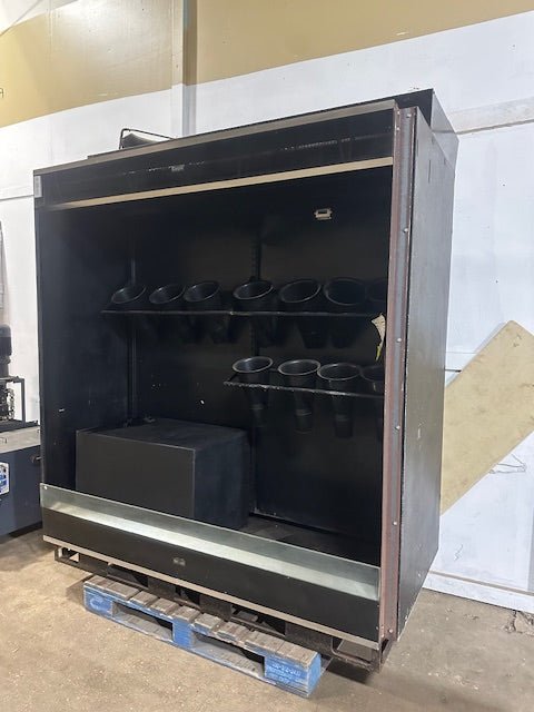 "BORGEN SYSTEM RR80"REMOTE UNIT LIGHTED 76"W FLORAL DISPLAY CASE W/ 11 POT, 115V - Second Life - Equipment - collection_name