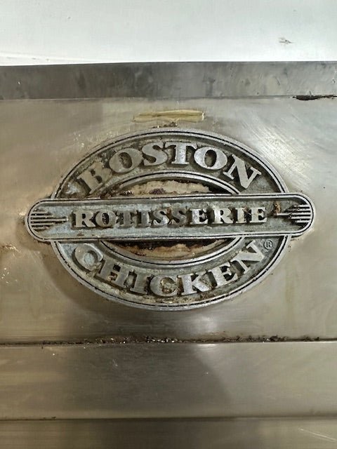 BOSTON CHICKEN NAT GAS 40000 BTU ROTISSERIE OVEN WITH V SPITS ON CASTERS - Second Life - Equipment - collection_name