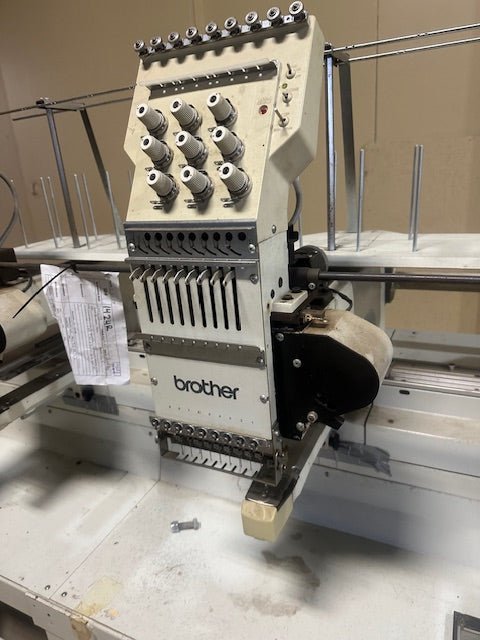 BROTHER COMMERCIAL 9 NEEDLE 3 HEAD EMBROIDERY MACHINE MODEL 423 - Bargains R Ours - #collection_name#