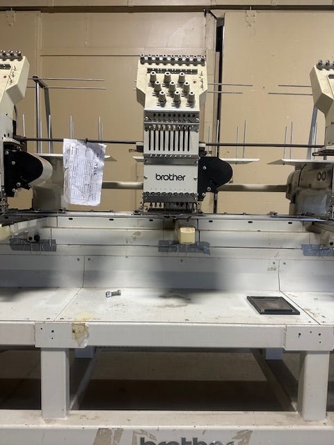 BROTHER COMMERCIAL 9 NEEDLE 3 HEAD EMBROIDERY MACHINE MODEL 423 - Bargains R Ours - #collection_name#