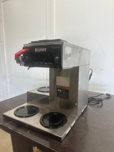 "BUNN" 120V 1PH; POUR OVER OR DIRECT LINE COFFEE BREWER WITH 3 WARMERS - Second Life - Equipment - collection_name