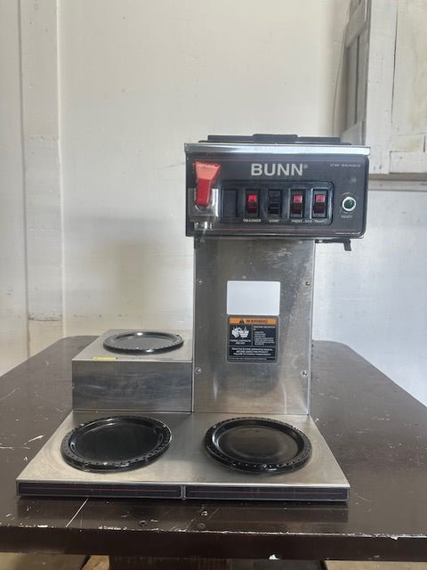 "BUNN" 120V 1PH; POUR OVER OR DIRECT LINE COFFEE BREWER WITH 3 WARMERS - Second Life - Equipment - collection_name