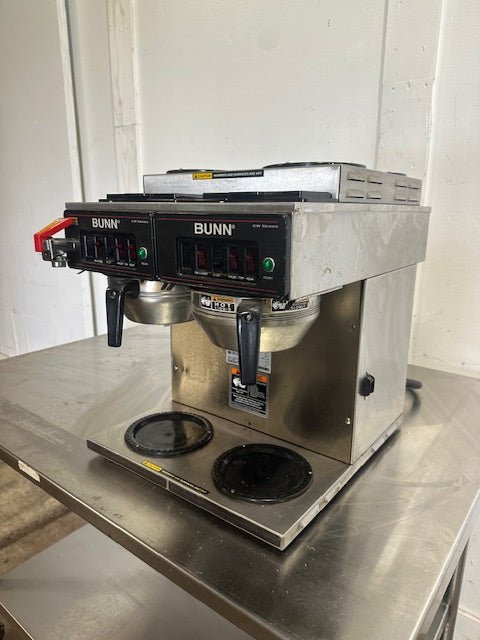 "BUNN CWTF4/2,TWIN"POUR OVER OR DIRECT LINE COFFEE BREWER W/6 WARMERS, 1PH - Second Life - Equipment - collection_name