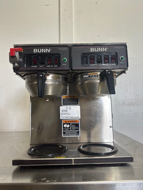 "BUNN CWTF4/2,TWIN"POUR OVER OR DIRECT LINE COFFEE BREWER W/6 WARMERS, 1PH - Second Life - Equipment - collection_name