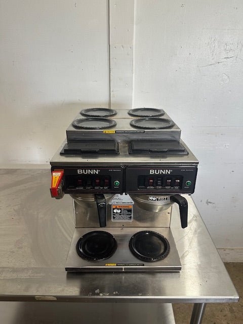 "BUNN CWTF4/2,TWIN"POUR OVER OR DIRECT LINE COFFEE BREWER W/6 WARMERS, 1PH - Second Life - Equipment - collection_name