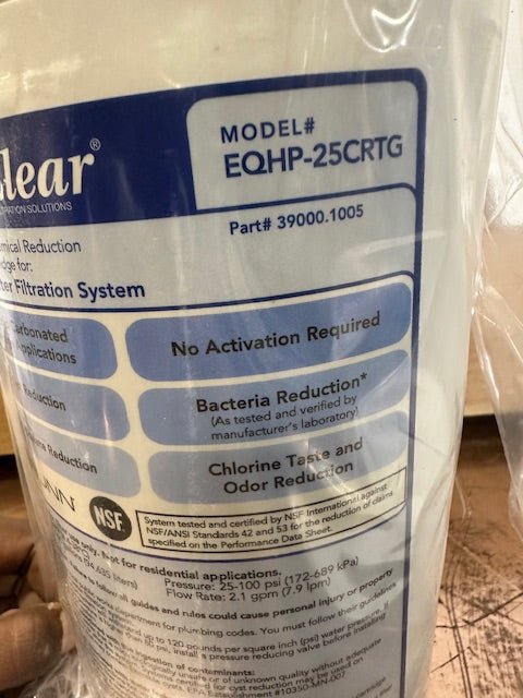 "BUNN EQHP - 25CRTG" Easy Clear Commercial Water Filter Cartridge, New in Box - Second Life - Equipment - collection_name