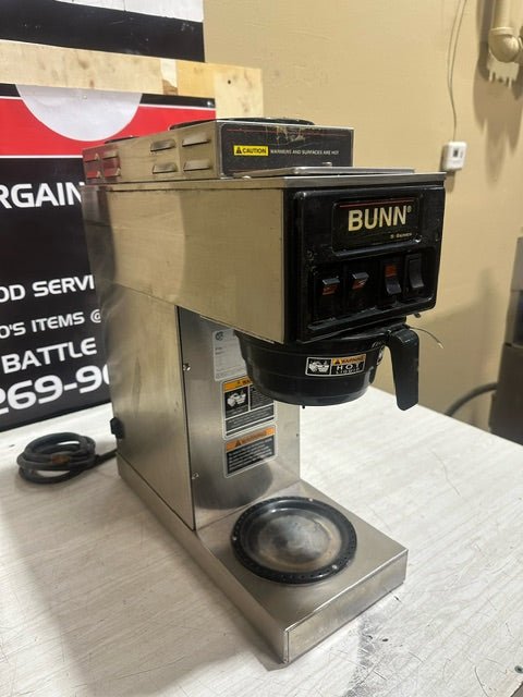 BUNN HEAVY DUTY COFFEE BREWER COMMERCIAL STAINLESS STEEL COUNTER TOP MODEL - Bargains R Ours - #collection_name#