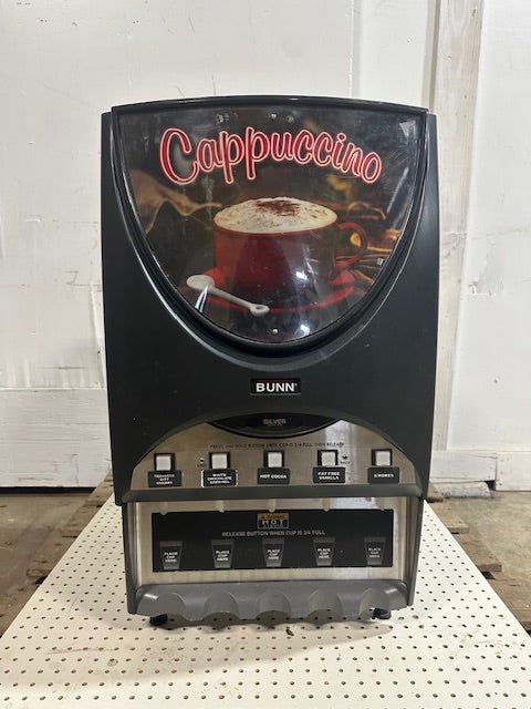 BUNN IMIX - 5S 5 FLAVOR COMMERCIAL COUNTERTOP CAPPUCCINO MACHINE - Second Life - Equipment - collection_name