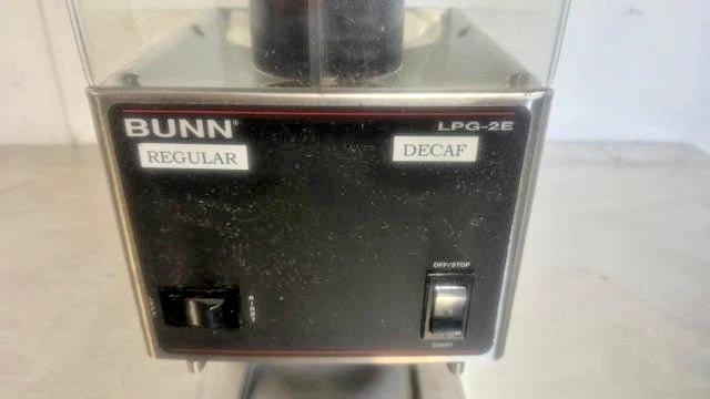 "BUNN" LPG - 2E - 120V H.D COMMERCIAL COUNTER TOP DUAL HOPPER COFFEE GRINDER - Second Life - Equipment - collection_name