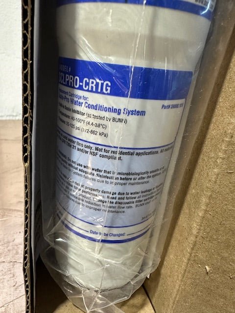 "BUNN SCLPRO - CRTG" Easy Clear Water Filter Cartridge/Limescale inhibitor, NEW - Second Life - Equipment - collection_name