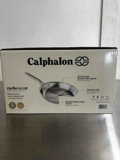"Calphalon" 10 piece heat fast 3 layer non-toxic stainless steel cookware set - Second Life-Equipment-collection_name