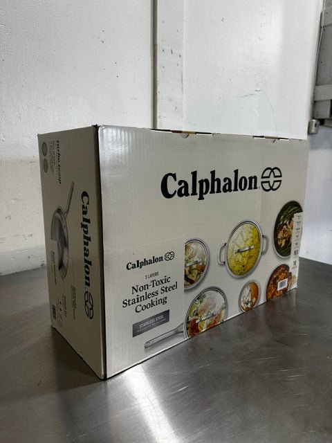 "Calphalon" 10 piece heat fast 3 layer non-toxic stainless steel cookware set - Second Life-Equipment-collection_name