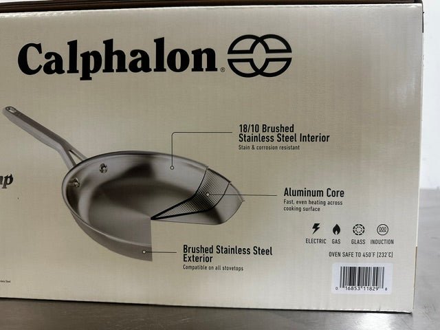 "Calphalon" 10 piece heat fast 3 layer non-toxic stainless steel cookware set - Second Life-Equipment-collection_name