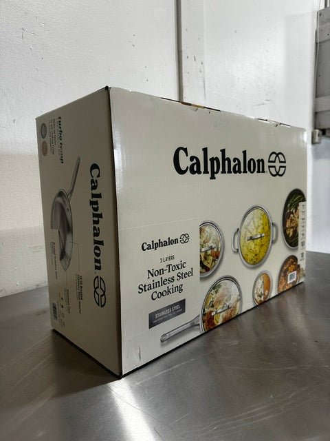 "Calphalon" 10 piece heat fast 3 layer non-toxic stainless steel cookware set - Second Life-Equipment-collection_name
