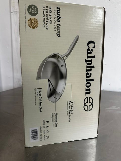 "Calphalon" 10 piece heat fast 3 layer non-toxic stainless steel cookware set - Second Life-Equipment-collection_name