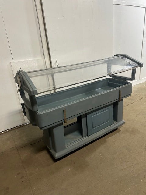 CAMBRO ICE BATH BUFFET WITH ONE SIDE TRAY SLIDE AND STORAGE - 5 WELLS - Bargains R Ours - #collection_name#