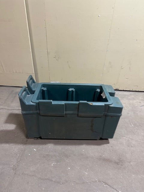 CAMBRO INSULATED HOT /COLD BEVERAGE HOLDER CARRIER CADDY ART ON CASTERS - NO COVER - Bargains R Ours - #collection_name#