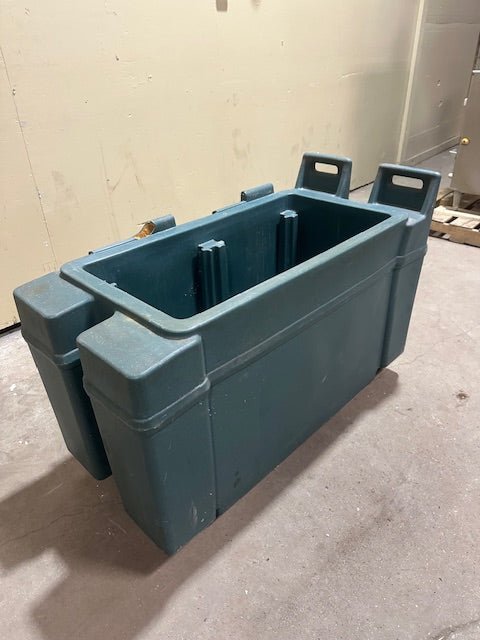 CAMBRO INSULATED HOT /COLD BEVERAGE HOLDER CARRIER CADDY ART ON CASTERS - NO COVER - Bargains R Ours - #collection_name#