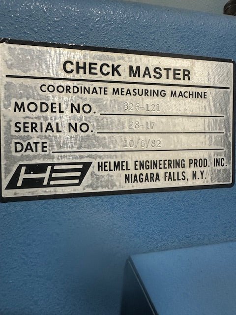 "CHECK MASTER 326 - 121" H.D Coordinate Measuring Machine - Second Life - Equipment - collection_name