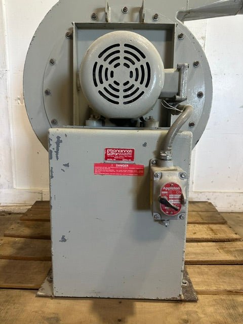 "CINCINNATI HP-4C21" H.D INDUSTRIAL FAN BLOWER 208-230/460V, 5HP 3450RPM - Second Life-Equipment-collection_name