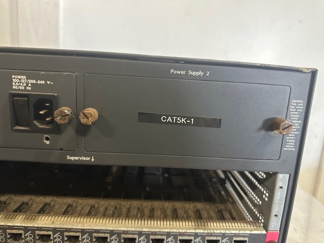 CISCO SYSTEMS W5 - C5000 CATALYST 5000 SERIES 5 SLOT CHASSIS W/ 2 NETWORK SWITCHES - Second Life - Equipment - collection_name