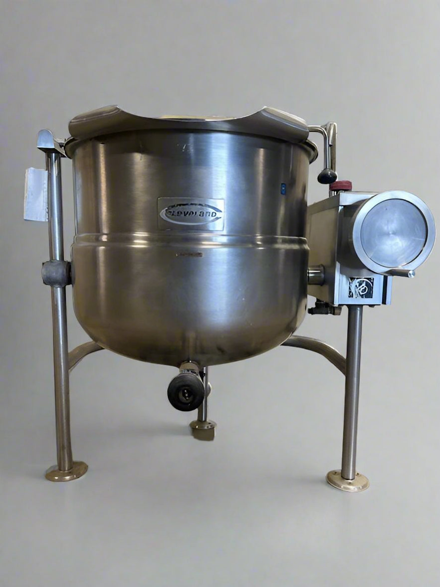 CLEVELAND STAINLESS STEEL 40 GALLON TILT DIRECT STEAM KETTLE — Second ...