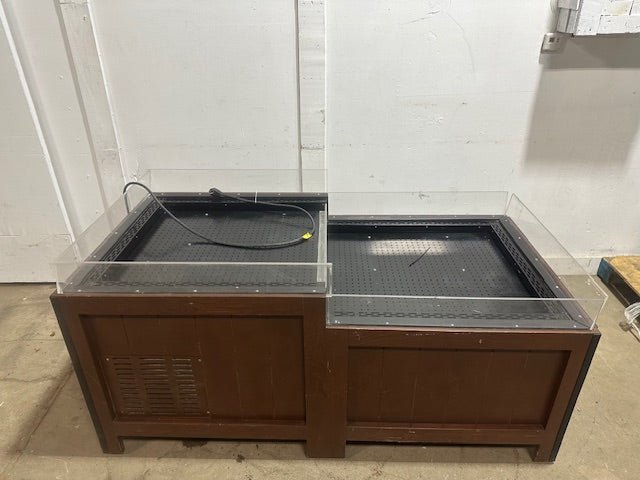 "CMS" 2 SECTION GRAB &amp; GO OPEN AIR REFRIGERATED PRODUCE DISPLAY MERCHANDISER - Second Life - Equipment - collection_name