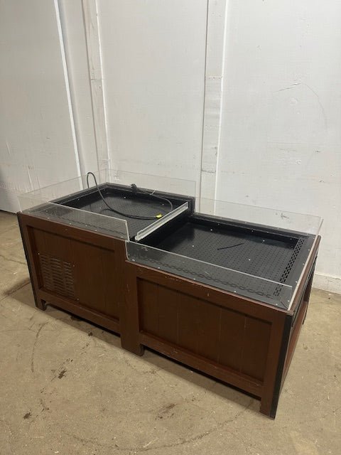 "CMS" 2 SECTION GRAB &amp; GO OPEN AIR REFRIGERATED PRODUCE DISPLAY MERCHANDISER - Second Life - Equipment - collection_name