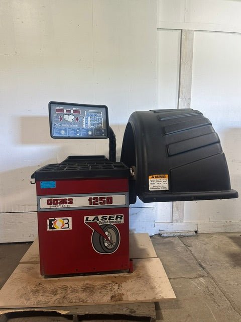 "COATS 1250" DIRECT- DRIVE TIRE BALANCING MACHINE, HIGH VOLUME SOLUTION 220V 1PH - Second Life-Equipment-#collection_name#
