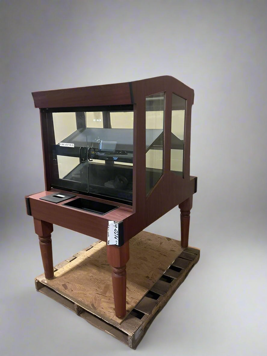 COLUMBUS MAPLE STAINED INTERIOR LIGHTED DISPLAY CASE — Second Life ...