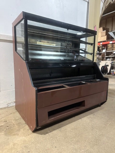 COLUMBUS SHOW CASE TOP LIGHTED DISPLAY CASE W/ BOTTOM REFRIGERATED OPEN AIR CASE - Second Life - Equipment - collection_name