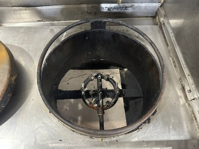 Commercial Stainless Steel Wok Range Multi Burner Gas Restaurant Cooking Stove - Second Life-Equipment-#collection_name#