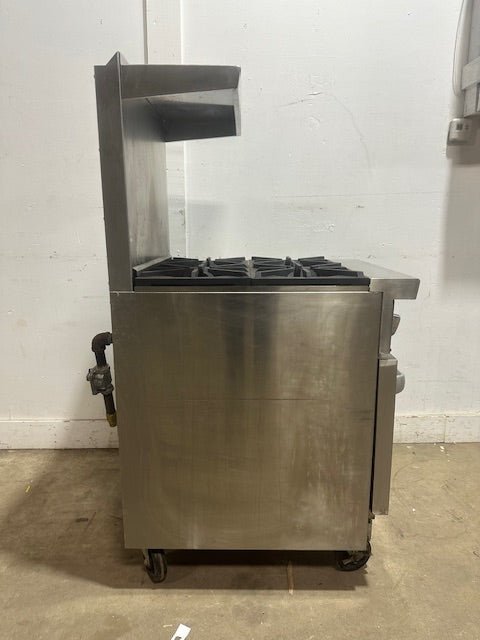 "COOKRITE" H.D COMMERCIAL NAT GAS 4 BURNER STOVE WITH OVEN ON CASTERS - Second Life - Equipment - collection_name