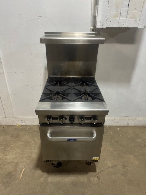 "COOKRITE" H.D COMMERCIAL NAT GAS 4 BURNER STOVE WITH OVEN ON CASTERS - Second Life - Equipment - collection_name