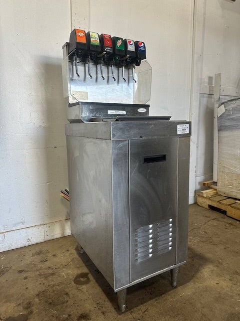 "CORNELIUS CB1522AHKE" 6 HEADS SODA MACHINE W/ ICE BIN AND CARBONATOR PUMP - Second Life - Equipment - collection_name