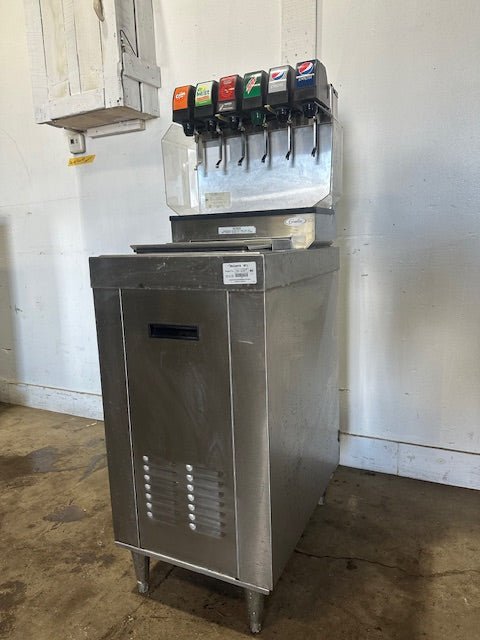 "CORNELIUS CB1522AHKE" 6 HEADS SODA MACHINE W/ ICE BIN AND CARBONATOR PUMP - Second Life - Equipment - collection_name