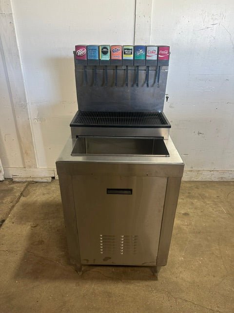 "CORNELIUS CB2323-AK"COMMERCIAL 8 HEADS SODA MACHINE W/ ICE BIN 115V - Second Life-Equipment-#collection_name#