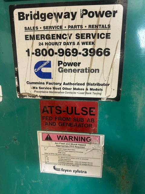 "CUMMINS OTECC-5735860" AUTOMATIC GENERATOR TRANSFER SWITCH, 480 V, 400 AMPS - Second Life-Equipment-collection_name