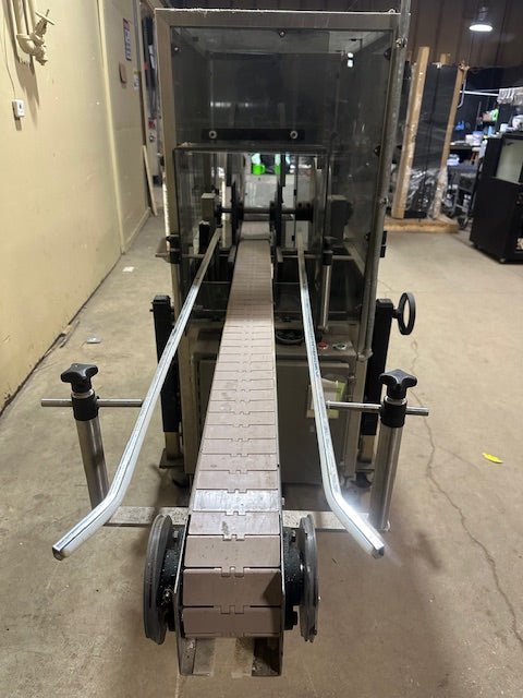 CUSTOM BOX TURNER #2 BOX FLIPPER TURNER MACHINE WITH 8 INCH CONVEYOR ON CASTERS - Bargains R Ours - #collection_name#