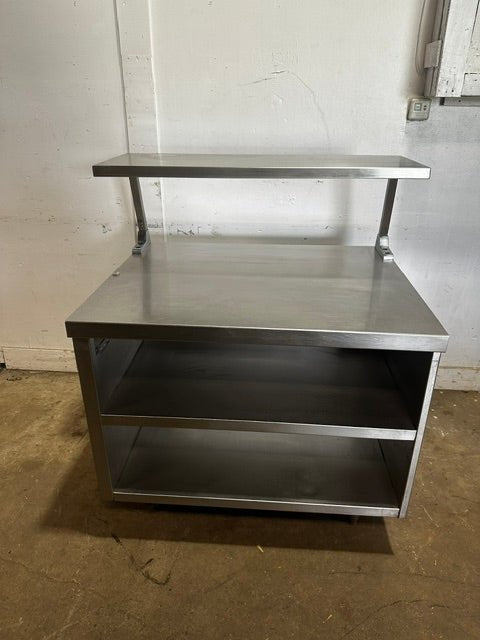 CUSTOM DELFIELD SS 51 1/2"H x 41 1/2"W COMMERCIAL PREP TABLE WITH SHELF UNIT - Second Life-Equipment-collection_name