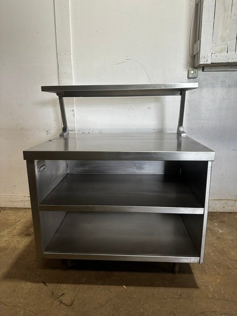 CUSTOM DELFIELD SS 51 1/2"H x 41 1/2"W COMMERCIAL PREP TABLE WITH SHELF UNIT - Second Life-Equipment-collection_name