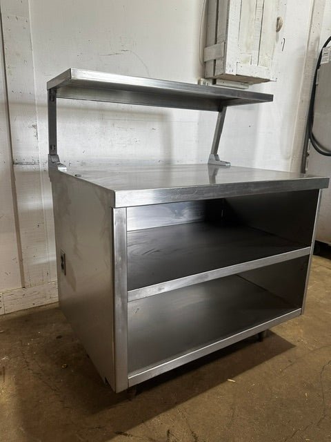 CUSTOM DELFIELD SS 51 1/2"H x 41 1/2"W COMMERCIAL PREP TABLE WITH SHELF UNIT - Second Life-Equipment-collection_name