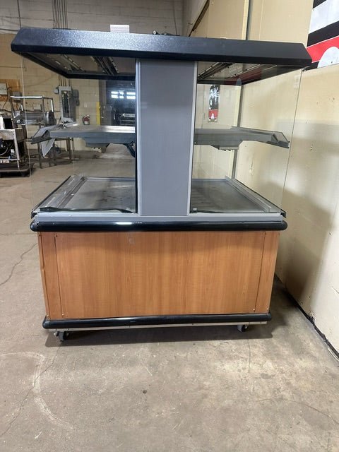 CUSTOM DELI'S HEAVY DUTY COMMERCIAL LIGHTED HOT FOOD/CHICKEN ROTISSERIE MERCHANDISER - Bargains R Ours - #collection_name#